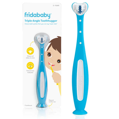 Spazzolino per bambini triangolare Toothhugger - Blu